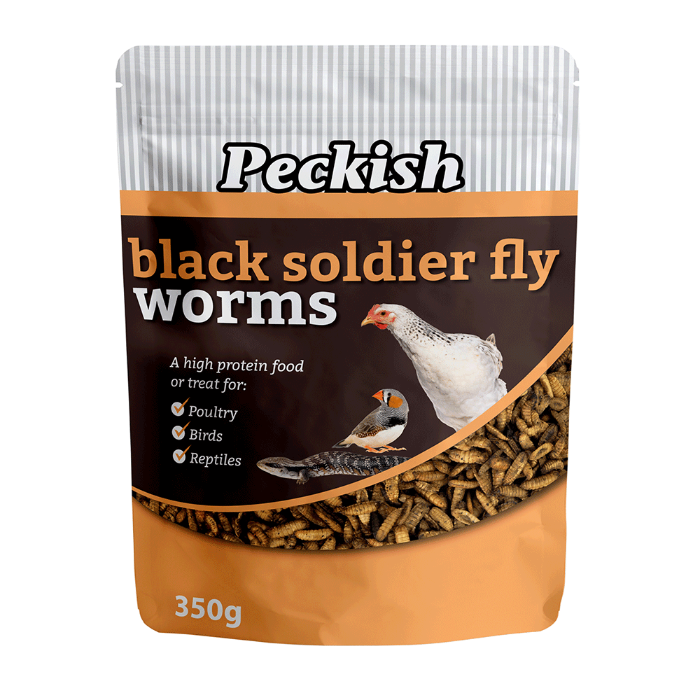 Peckish - Black Soldier Fly Worms (350g)