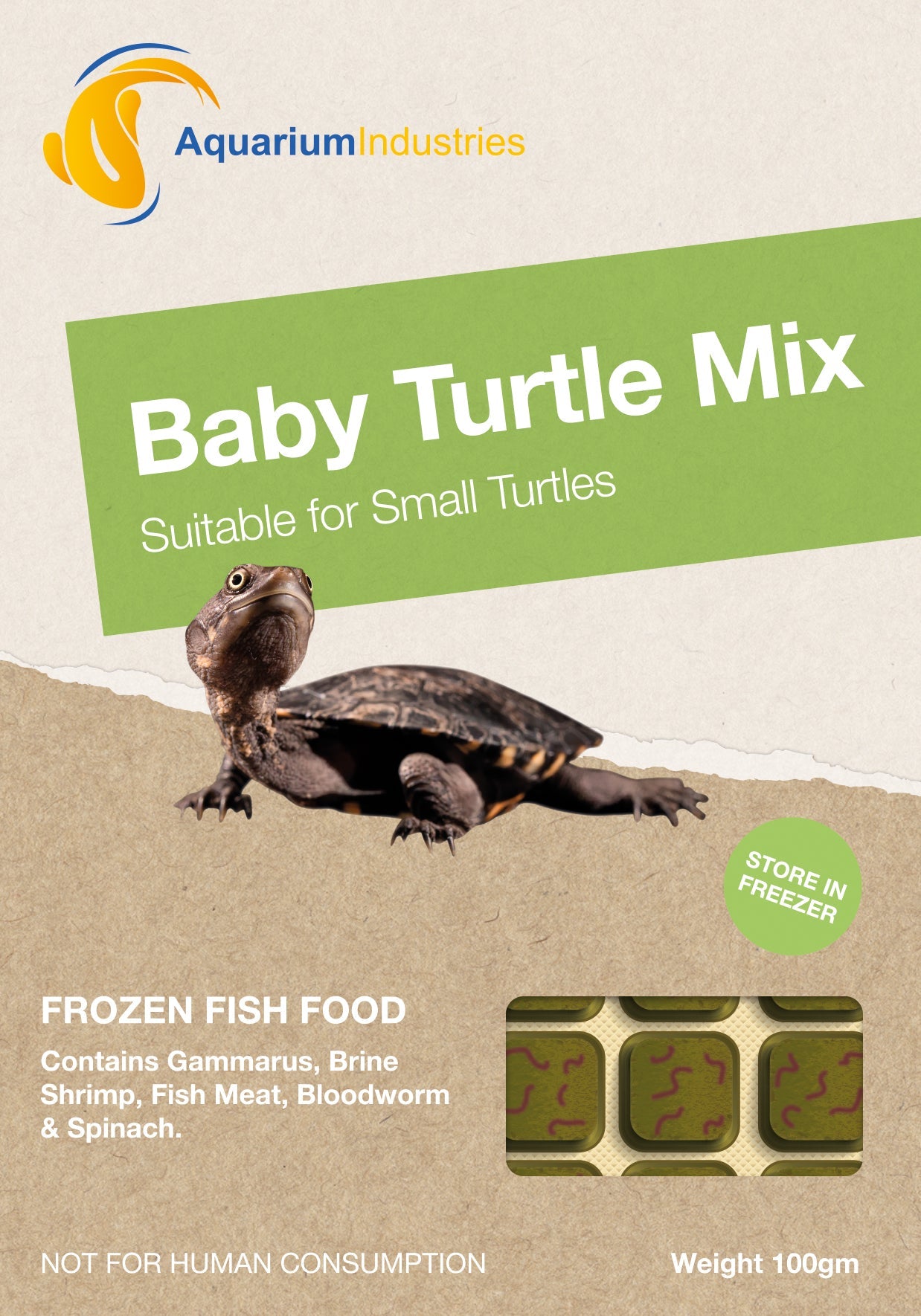 Frozen Baby Turtle Mix (100g)